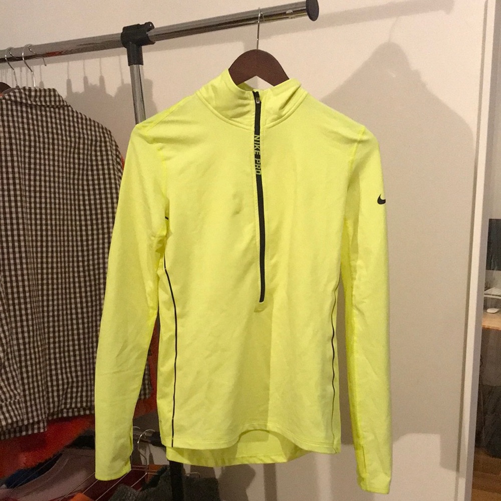 Nike Pro Neon Fitted Running Top Activewear